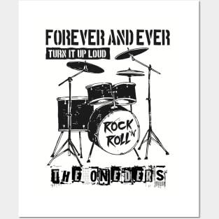 the oneders drum set Posters and Art